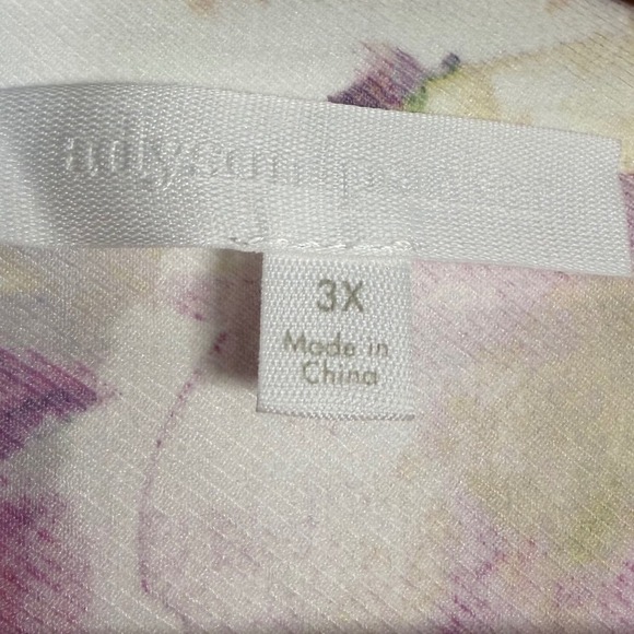 Addyson Parker Womens Floral Print Moto Jacket Zipper Front Collar Lapel Size 3X - Picture 3 of 5